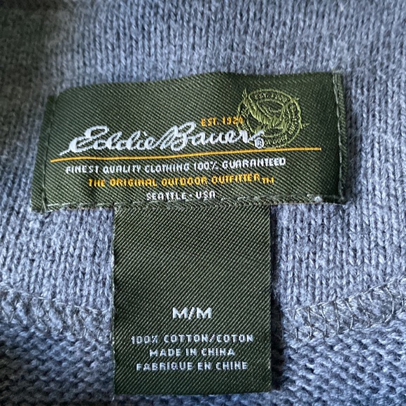 Eddie Bauer grey sweater - Picture 2 of 3